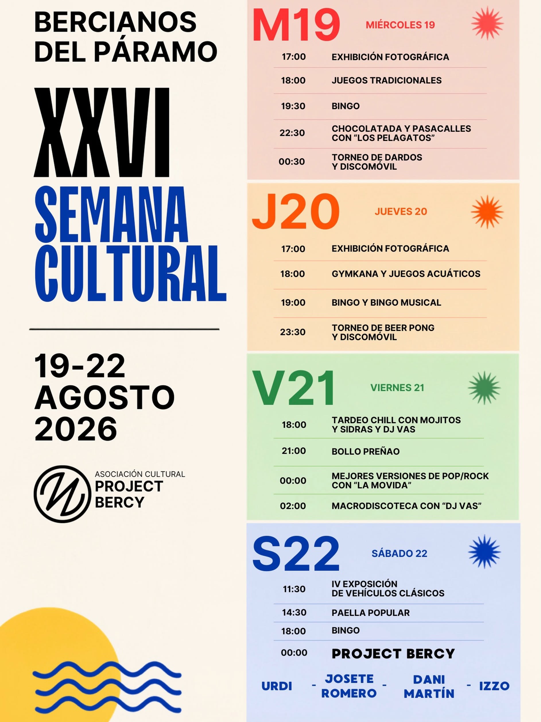 Los clásicos y ‘Project Bercy’ marcan el fin de semana de la Semana Cultural de Bercianos del Páramo