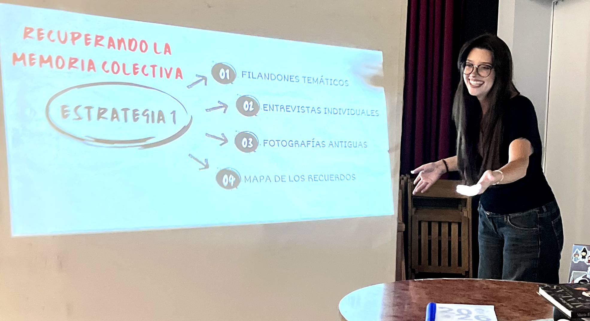 Leyre Alonso, estudiante de la ULE, ha recuperado la memoria oral y la identidad de San Román de la Vega gracias a su beca RALBAR