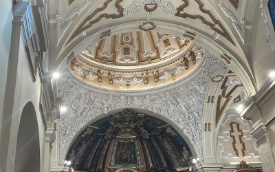 El humo no afecta a los trabajos de reforma en la parroquia de Santa Marta