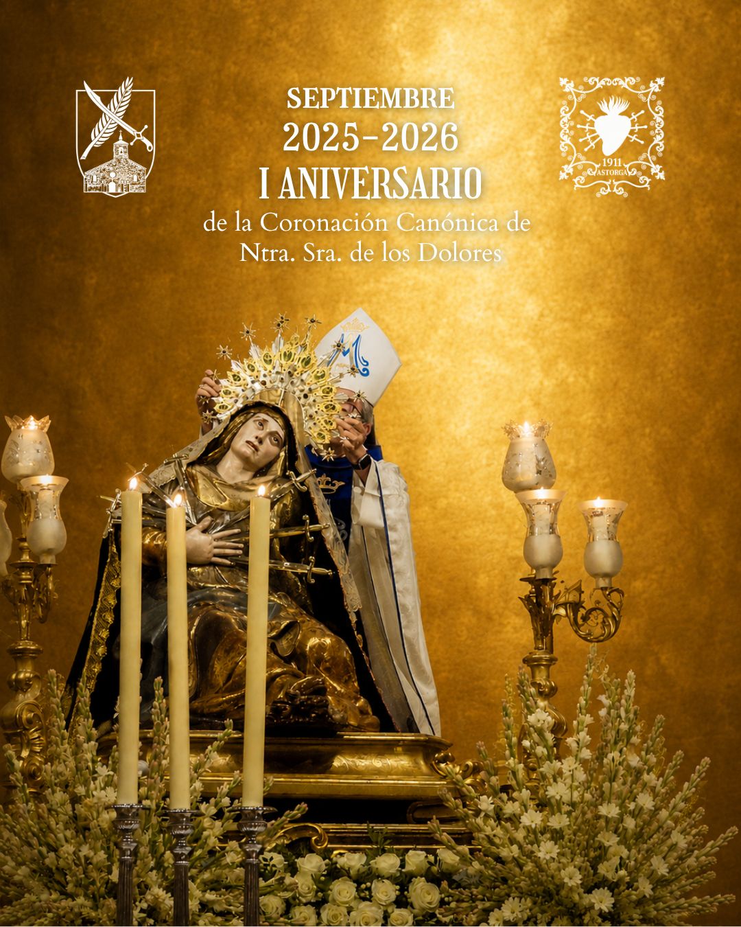 La Virgen de los Dolores celebra en septiembre el primer aniversario de su Coronación Canónica