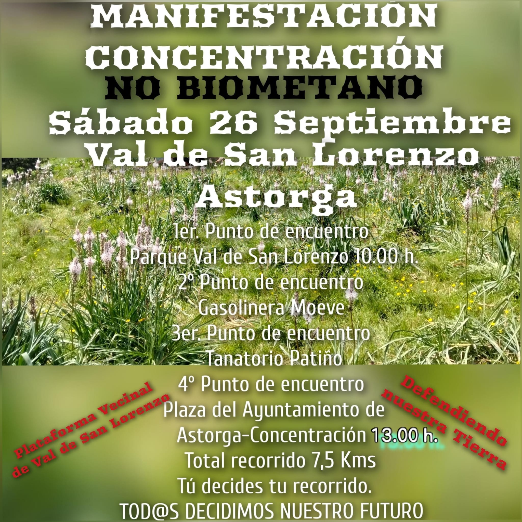 Val de San Lorenzo llevará hasta Astorga su protesta contra la planta de biometano
