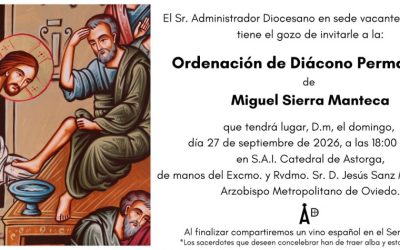 Miguel Sierra Manteca será ordenado primer diácono permanente de la diócesis de Astorga