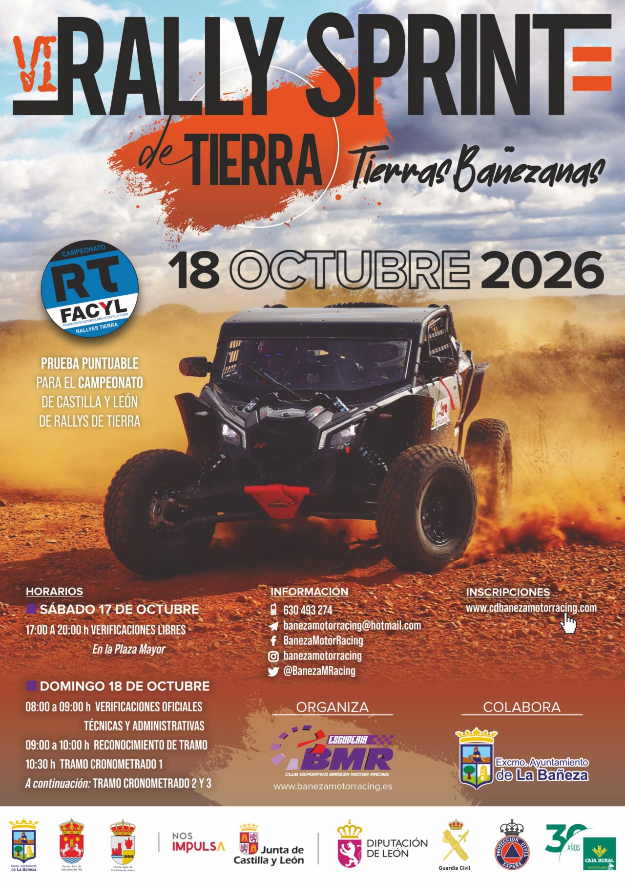 La Bañeza presenta la sexta edición del Rallysprint de Tierras Bañezanas, que se celebrará los días 17 y 18 de octubre