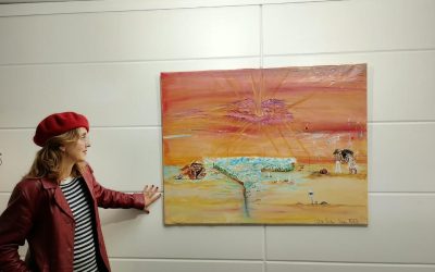 Santa María del Páramo acoge el surrealismo y el color de Olivia Sánchez Herranz