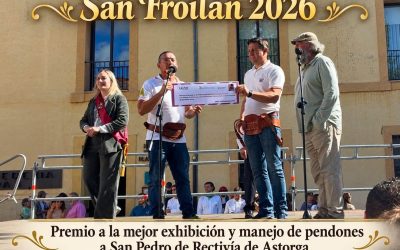 El pendón de Rectivía de Astorga se alza con el premio ‘al mejor manejo’ en el desfile de San Froilán de León