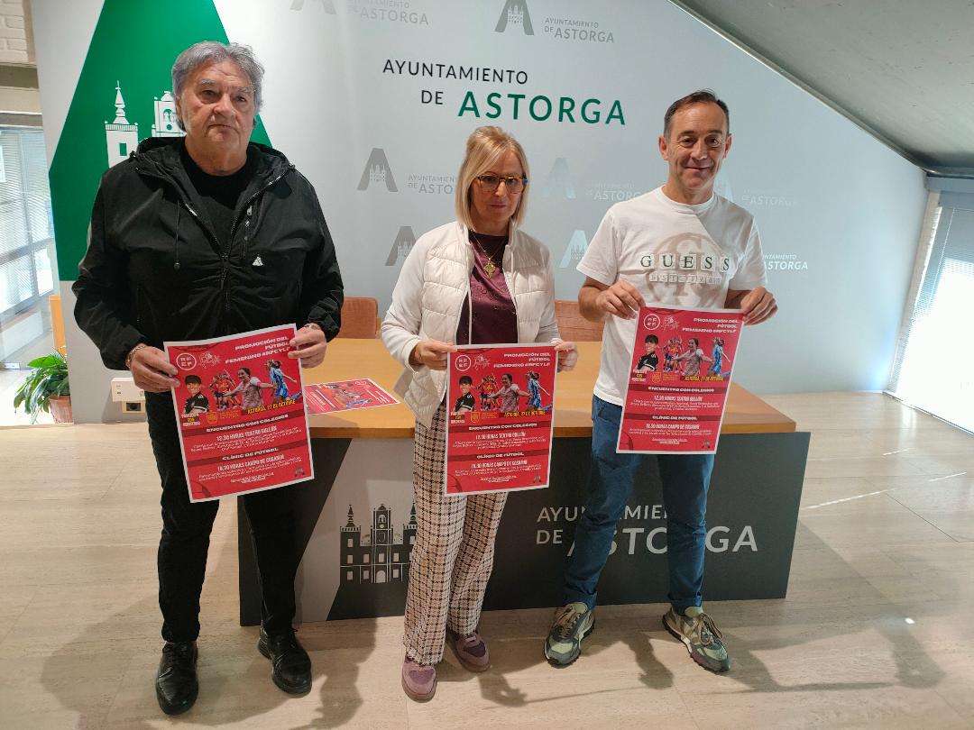 La seleccionadora nacional de fútbol femenino compartirá con 550 niñas una jornada de promoción en Astorga