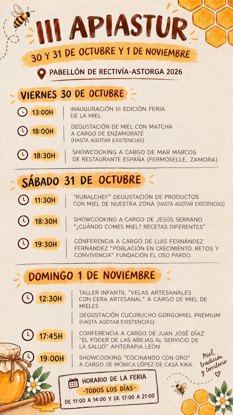 Apiastur nos propone tres días de actividades para descubrir la riqueza de la miel y la apicultura
