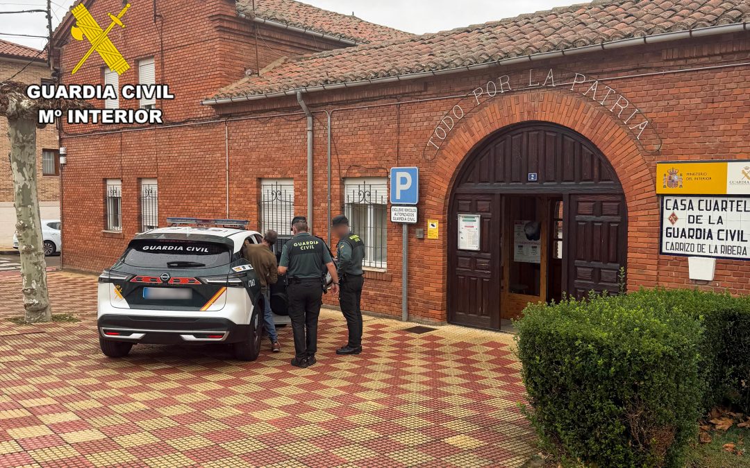 La Guardia Civil detiene a un hombre como supuesto autor de un delito de robo con violencia en Carrizo