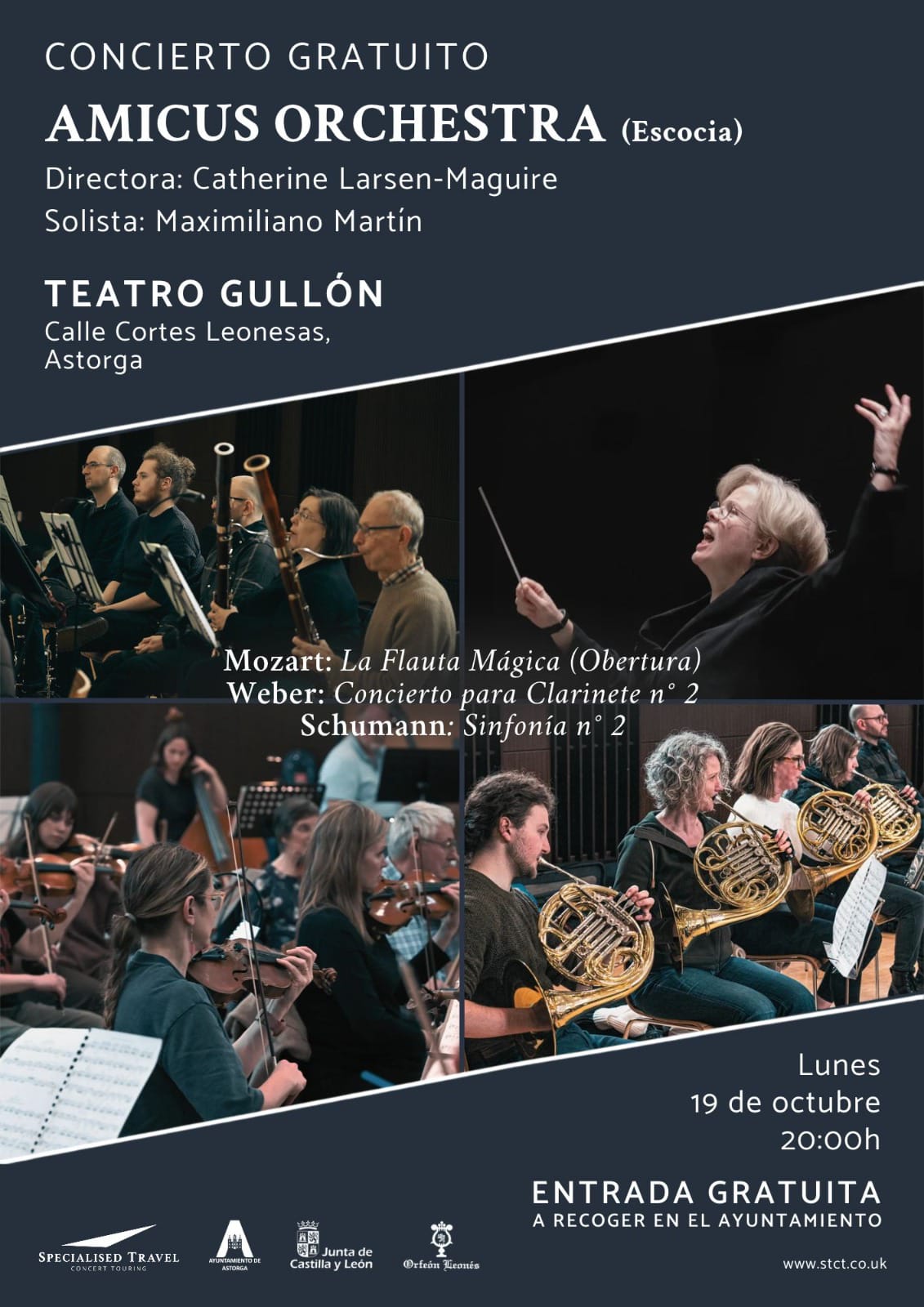 La Amicus Orchestra de Escocia ofrecerá un concierto sinfónico gratuito en el Teatro Gullón
