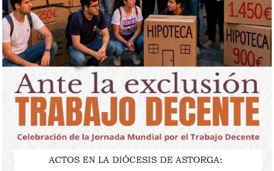 La diócesis de Astorga reivindicará en Hospital de Órbigo el derecho a un trabajo decente