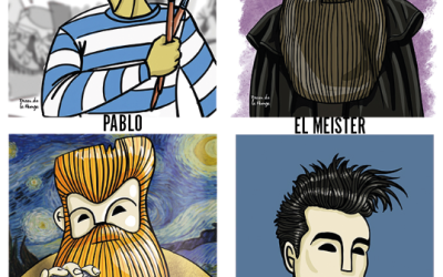 Óscar de la Huerga lleva sus personajes de ojos negros al Club 45