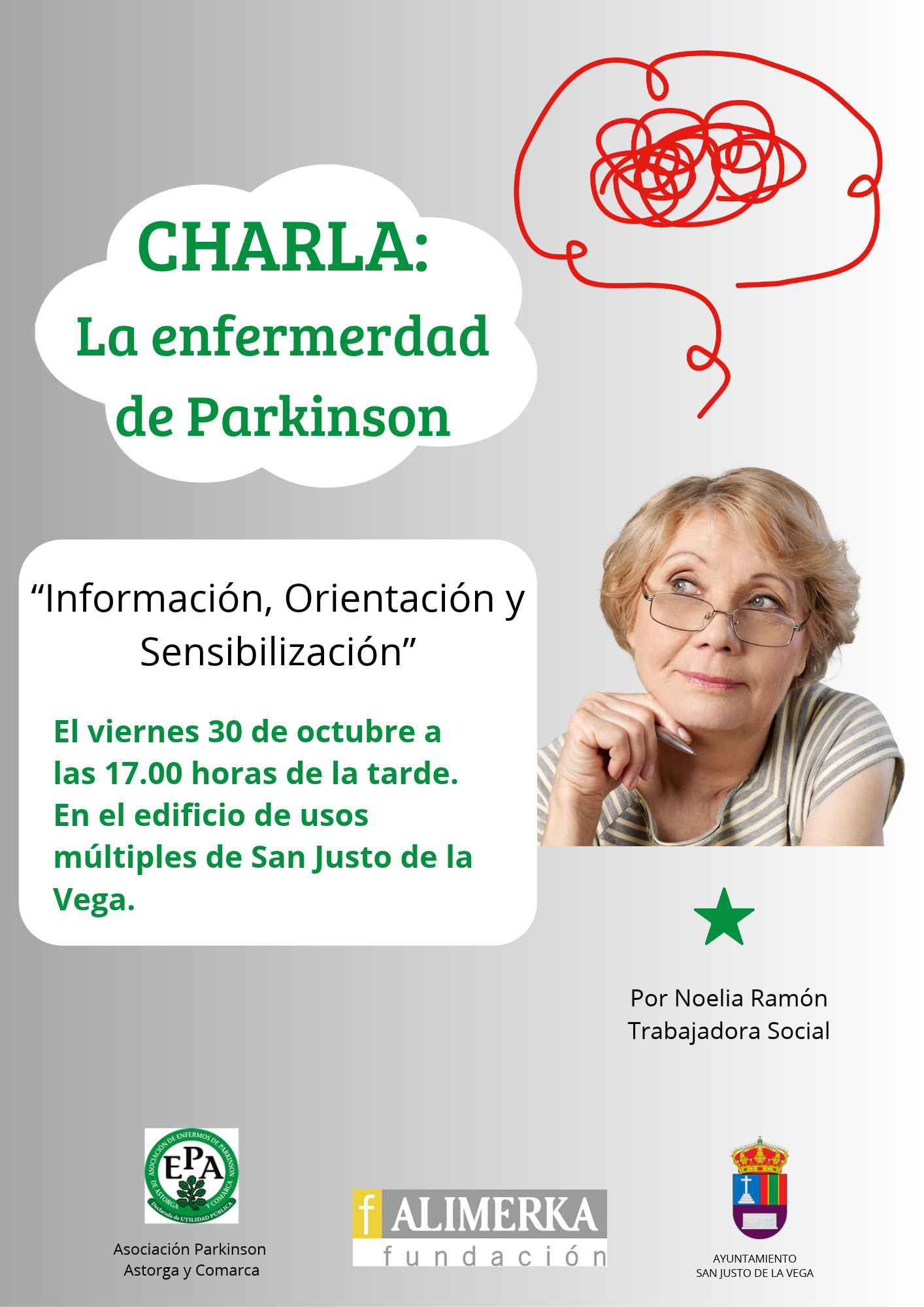 San Justo de la Vega acerca información y orientación sobre el párkinson