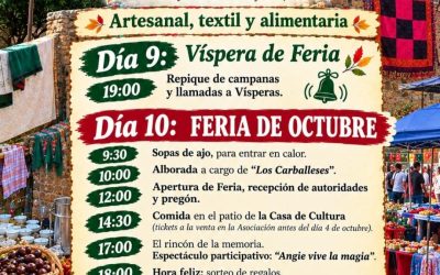 La Feria de Octubre reunirá 43 puestos en Castrocontrigo con María Simón como pregonera
