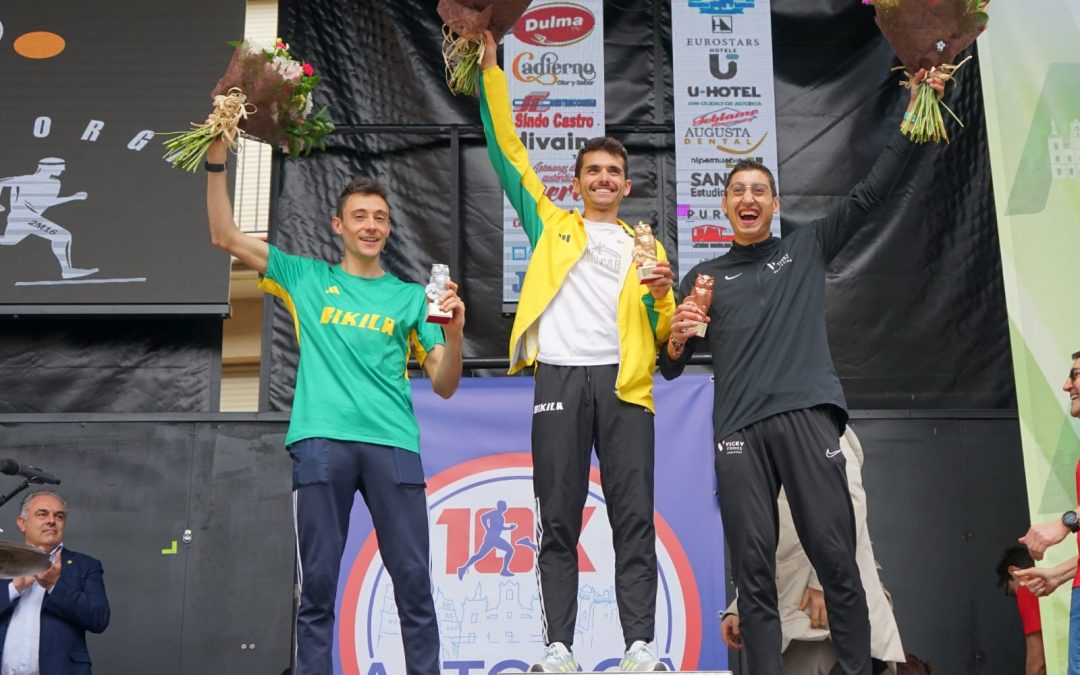 Nuria Lugueros y Raúl Celada triunfan en la Carrera «10 kilómetros Ciudad de Astorga»